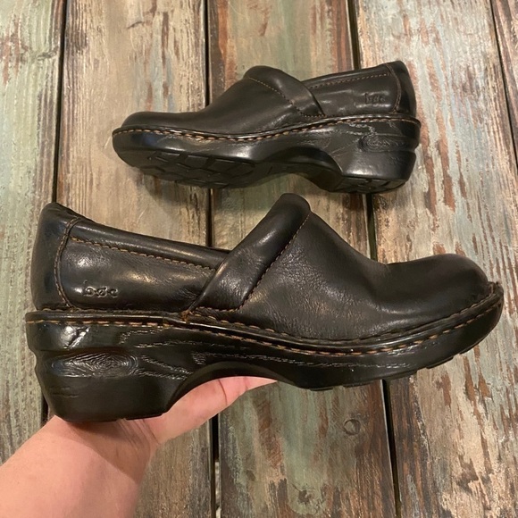B.O.C. Peggy Clogs Black Leather Comfort Shoes Career Walking Womens Size 8 - Picture 14 of 14
